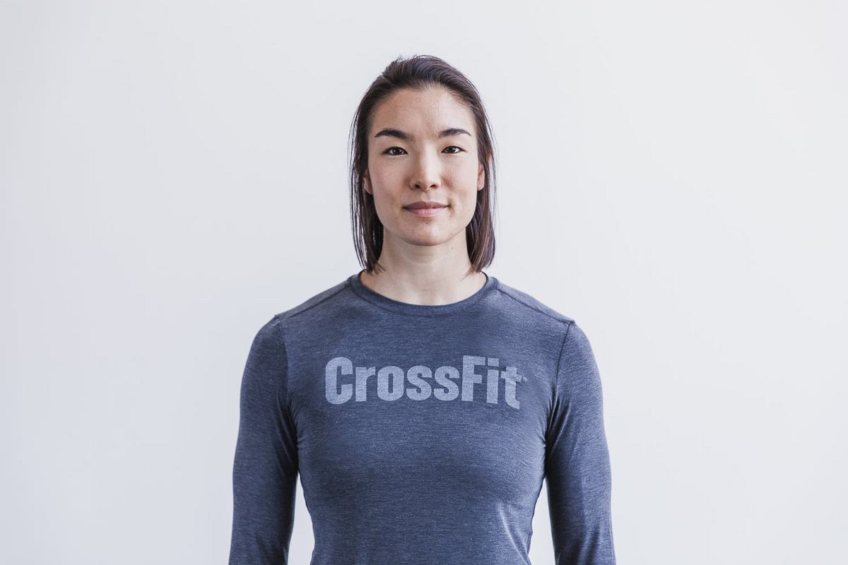 Nobull Crossfit® Women\'s Long Sleeves Navy | Australia (RC5639)